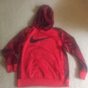 Nike Dri-Fit Youth Hoodie Sweatshirt Red